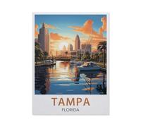 Puzzle en Papier De 1000 Pièces pour Adultes，Tampa, Floride，Jouets De Décompression Éducatifs Et Intellectuels, Jeux Familiaux Amusants pour Enfants（38x26cm）-V13