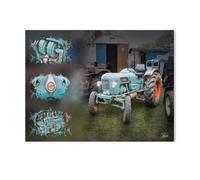 Puzzle en Papier De 1000 Pièces pour Adultes,Tracteur Vintage,Jouets De Décompression Éducatifs Et Intellectuels, Jeux Familiaux Amusants pour Enfants(38x26cm)-AC81