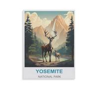 Puzzle en Papier De 1000 Pièces pour Adultes，Yosemite National Park，Jouets De Décompression Éducatifs Et Intellectuels, Jeux Familiaux Amusants pour Enfants（38x26cm）-HJ22
