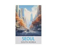 Puzzle en Papier de 1000 pièces, Séoul Corée du Sud, Jouets éducatifs pour Cadeau d'anniversaire Adulte (50 x 70 cm) -FT38