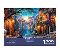 Puzzle en Papier de 1000 pièces Une Maison. Matériaux de qualité. Améliore des Adultes et des Adolescents. Charmant Puzzle de scènes de Rue. Idéal Les soirées Entre Amis. Dimensions : 70 x 50 cm.