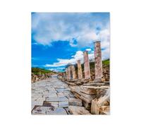 Puzzle en Papier ，Éphèse à Couper Le Souffle, Ancienne Ville en Turquie，Puzzle 1000 Pièces Ensembles De Puzzle pour La Famille Jeux Éducatifs Cadeau Intéressant-I100