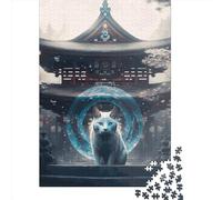 Puzzle en Papier Japonais 1000 Pièces pour Adultes Puzzle Rectangulaire Créatif Jeu de Défi pour le Cerveau 1000 Pièces (38x26cm)