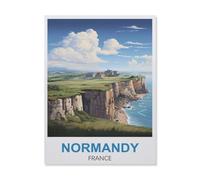 Puzzle en Papier，Normandie France，1000 Pièces Puzzles Jeu De Jouets Interactifs, Scies Sauteuses Classiques（38x26cm）-GL70