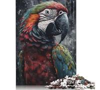 Puzzle en Papier pour Adultes, 1 000 pièces, Portrait de Perroquet coloré, Jeu éducatif, défi, 1 000 pièces (38 x 26 cm)