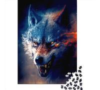 Puzzle en papier pour adultes Loup 1", 1000 pièces, rectangulaire, jeu de développement intellectuel, 1000 pièces (38 x 26 cm)