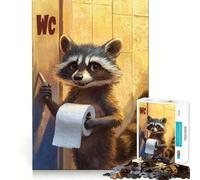 Puzzle en Papier pour Adultes sur Le thème des ratons laveurs (50x75cm) Collection Joy Quality Edge Art Développez Votre Esprit !