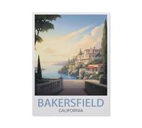 Puzzle en Papier pour Enfants 1000 Pièces，Bakersfield, Californie，Mots Croisés Jeu Moderne Accueil Décoration Cadeau Unique（50x70cm）-V66