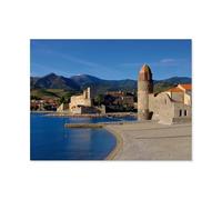 Puzzle en Papier pour Enfants 1000 Pièces,Collioure - Perle de la Côte Vermeille,Mots Croisés Jeu Moderne Accueil Décoration Cadeau Unique(50x70cm)-AZ54