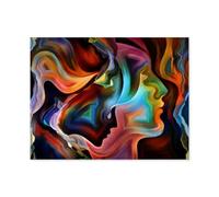 Puzzle en Papier pour Enfants 1000 Pièces，Expressionnisme et spiritualité - Art Abstrait，Mots Croisés Jeu Moderne Accueil Décoration Cadeau Unique（50x70cm）-O78