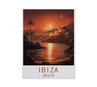 Puzzle en Papier pour Enfants 1000 Pièces，Ibiza, Espagne，Mots Croisés Jeu Moderne Accueil Décoration Cadeau Unique（50x70cm）-N4