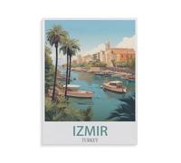 Puzzle en Papier pour Enfants 1000 Pièces，Izmir Turquie, côte，Mots Croisés Jeu Moderne Accueil Décoration Cadeau Unique（50x70cm）-HE95