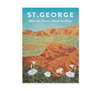 Puzzle en Papier Puzzle Adulte 1000 Pièces，St. George，Décor À La Maison Dessin Animé Paysage Jeu De Décompression Cerveau Défi Difficulté Jouet Éducatif pour Enfants Puzzle Puzzles（50x70cm）-HR39