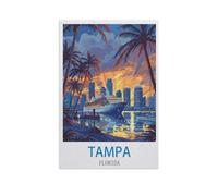 Puzzle en Papier Puzzle Adulte 1000 Pièces，Tampa, Floride，Décor À La Maison Dessin Animé Paysage Jeu De Décompression Cerveau Défi Difficulté Jouet Éducatif pour Enfants Puzzle Puzzles（38x26cm）-GB29