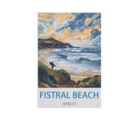 Puzzle en Papier Puzzle Jigsaw,Plage Fistral, Newquay,Classic Creative Classic Puzzle 1000 Pièces, Puzzles d'art Couleur(38x26cm)-GF11