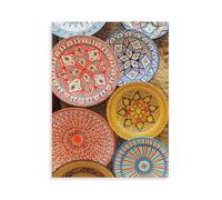 Puzzle en Papier Puzzle Jigsaw，Souvenirs colorés, Maroc，Classic Creative Classic Puzzle 1000 Pièces, Puzzles d'art Couleur（50x70cm）-M19