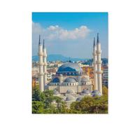 Puzzle en Papier Puzzle Personnalisé Puzzle Classique，Tirana avec la Plus Grande mosquée d’Albanie，Puzzle 1000 Pièces Ensembles De Puzzle pour La Famille Jeux Éducatifs Cadeau Intéressant-D100