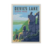 Puzzle en Papier Puzzles Classiques 1000 Pièces，Devil's Lake State Park，Jigsaw Jeu Éducatif Intellectuel Difficile Et Défi Cadeau（38x26cm）-HP44