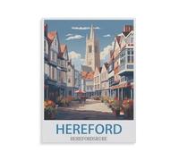 Puzzle en Papier Puzzles Classiques 1000 Pièces，Hereford Comté de Herefordshire，Jigsaw Jeu Éducatif Intellectuel Difficile Et Défi Cadeau（50x70cm）-GV62
