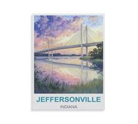 Puzzle en Papier Puzzles Classiques 1000 Pièces，Jeffersonville Indiana，Jigsaw Jeu Éducatif Intellectuel Difficile Et Défi Cadeau（50x70cm）-HH23