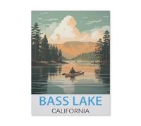 Puzzle en Papier Puzzles Classiques 1000 Pièces,Lac Bass Californie,Jigsaw Jeu Éducatif Intellectuel Difficile Et Défi Cadeau(38x26cm)-FM58