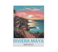 Puzzle en Papier，Riviera Maya, Mexique，1000 Pièces Puzzles Jeu De Jouets Interactifs, Scies Sauteuses Classiques（50x70cm）-HX100