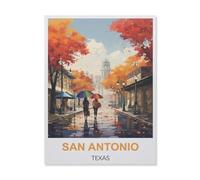 Puzzle en Papier，San Antonio Texas，1000 Pièces Puzzles Jeu De Jouets Interactifs, Scies Sauteuses Classiques（50x70cm）-D54