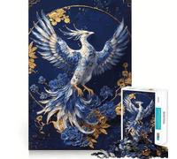 Puzzle en Porcelaine Phénix Réincarné 1000 pièces pour Adolescents Améliore la mémoire, se détend, Bords précis, Cadeau créatif (38x52cm)