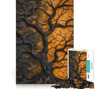 Puzzle en Relief d'arbre pour Adolescents 1000 pièces Développe la mémoire Doucement Bords Nets Cadeau de Noël 50x75cm