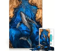 Puzzle en résine Le Chant de la Baleine pour Adolescents, 1000 pièces, Jouet cognitif, Loisir Silencieux, Bords de qualité supérieure, Cadeau de Noël 50x75cm