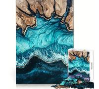 Puzzle en résine L'Étreinte de l'Océan pour Adolescents, 1000 pièces, renforce Les Souvenirs, évoque des Moments de Paix, qualité supérieure, Cadeau Classique (38x26cm)