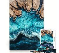 Puzzle en résine L'Étreinte de l'Océan pour Adolescents, 1000 pièces, renforce Les Souvenirs, évoque des Moments de Paix, qualité supérieure, Cadeau Classique (38x52cm)