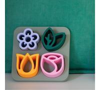 Puzzle en silicone - les fleurs