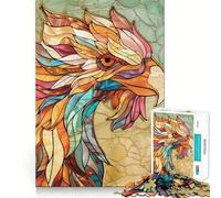 Puzzle en Verre légendaire Phoenix pour Adultes, 1000 pièces, Jeu de logique Transparent, Loisir Silencieux, découpe Parfaite, Cadeau élégant (50x75cm)