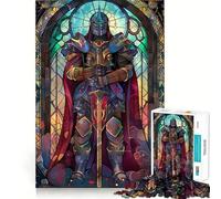 Puzzle en Verre Rigide Paladin Warrior pour Adultes, 1000 pièces, stimule la mémoire, Jeu apaisant, découpe de qualité supérieure, (50x75cm)
