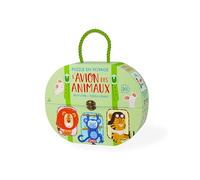 Puzzle en voyage - L'avion des animaux: Petit livre + puzzle géant 3 ans