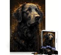 Puzzle enchanté Terre-Neuve 1000 pièces pour Adultes, Jeu de réflexion et de détente, Assemblage Facile, Cadeau saisonnier (38x52cm)