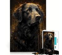 Puzzle enchanté Terre-Neuve 1000 pièces pour Adultes, Jeu d'exercice Mental Silencieux et Amusant, Cadeau attentionné (38x26cm)