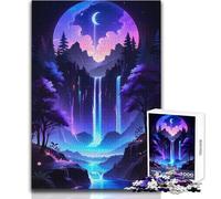 Puzzle Enchanted Neon Cascade II 1000 pièces pour Adolescents:Un Jeu d'apprentissage ludique et Stimulant, idéal comme Cadeau de Noël ou d'anniversaire Dimensions:38x26cm