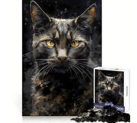 Puzzle enchanteur de 1000 pièces Chat à Poil Court pour Adolescents Jeu de logique, léger et Relaxant Découpe précise Cadeau Classique 38x52cm