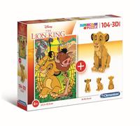 Puzzle Enfant 104 Pièces + 3d - Lion King