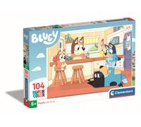 Clementoni 27169 Bluey Supercolor Bluey-104 Pieces-Jigsaw Puzzle for Kids Age 6-