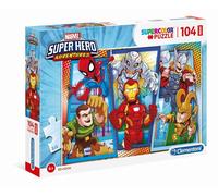 Puzzle Enfant 104 Pièces Maxi - Marvel Superhero