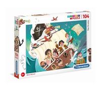 puzzle SupercolorLes Pirates junior 104 pièces
