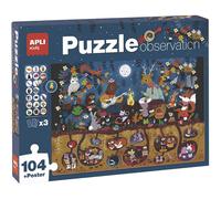 APLI Puzzle d'observation pour enfants – La forêt