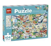 Puzzle - Enfant - 104 pièces - Thème ville - Apli Kids