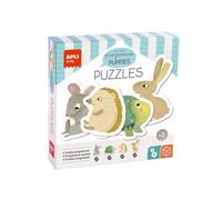 APLI Puzzle Enfant – Les bébés animaux – 12 pièces (Apli Kids)