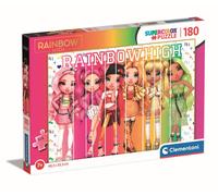 Clementoni- Puzzle Rainbow High 180pzs Supercolor High-180 pièces, 7 Ans Enfant Dessin animé-fabriqué en Italie, 29775, Multicolour, Medium