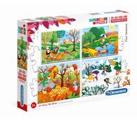 Clementoni Four Seasons 20+60+100+180 Pieces Puzzle Multicolore