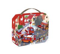 Janod Puzzle enfant J02605 24 pièces – Valisette à poignée, FSC, fabriqué en France, dès 3 ans